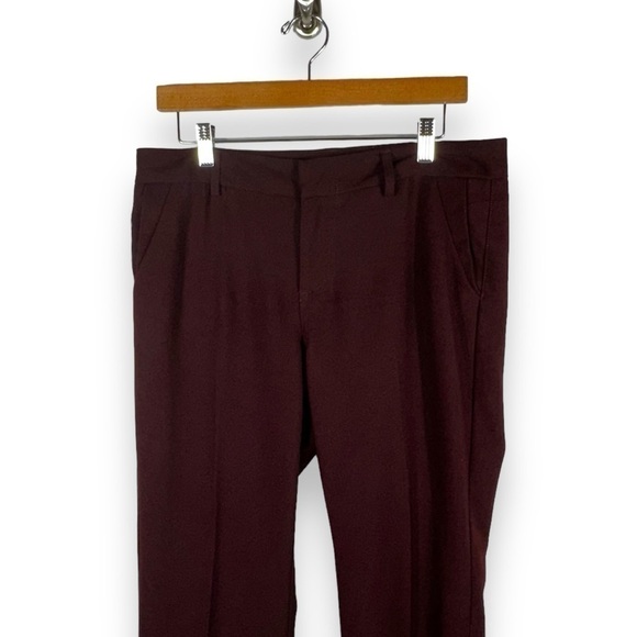 4 for $20 SALE! Kut From The Kloth Ponte Straight Leg Trousers, Eggplant, 10P - Picture 3 of 9